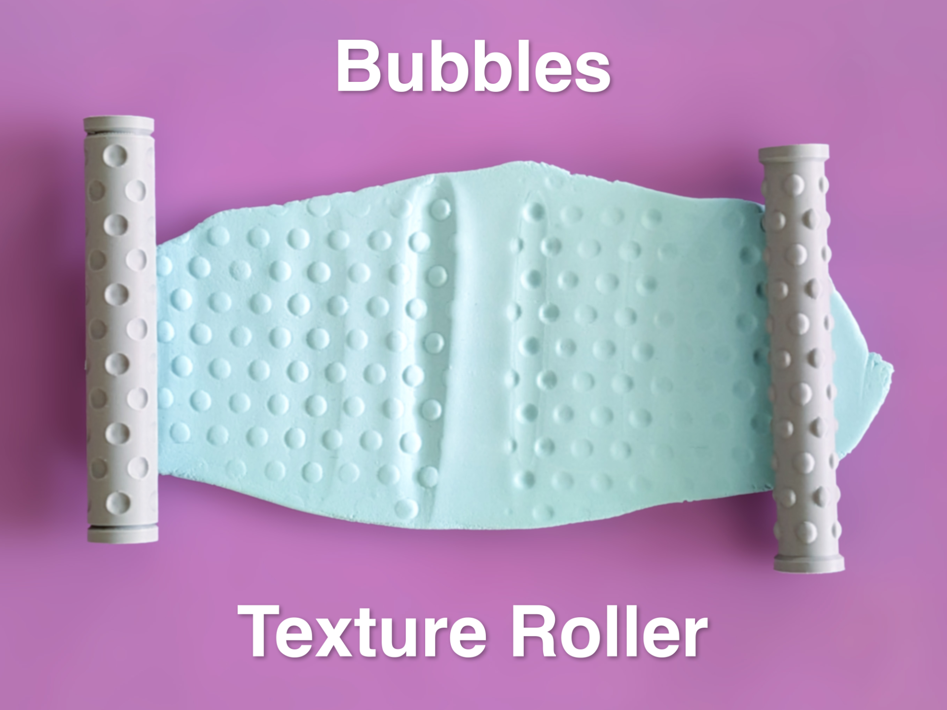 Texture Rolling Pin - Bubbles 3D model