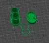 Lid with doublesided "easy open" PETG, TPU, PLA