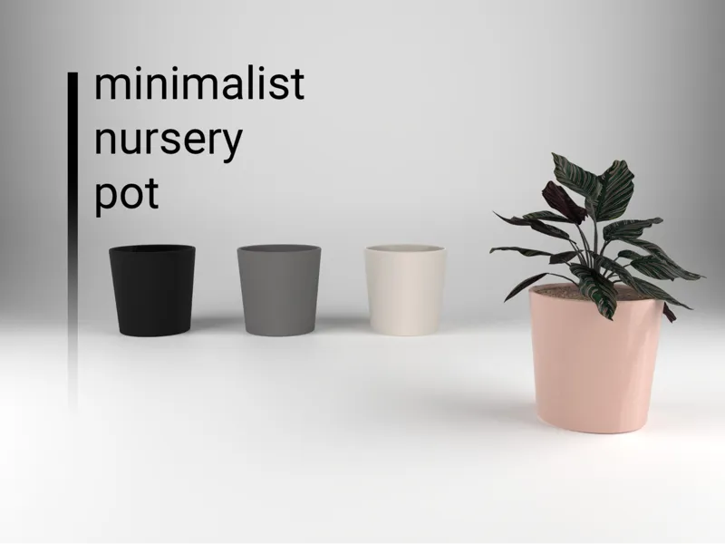 minimalistic nursery pot / planter