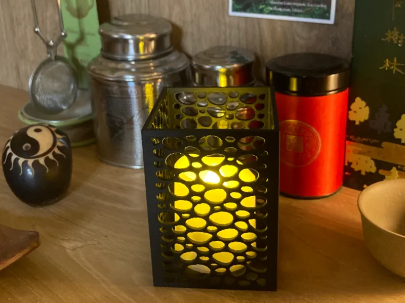 Tealight Candle Holder - Voronoi - LED Lamp