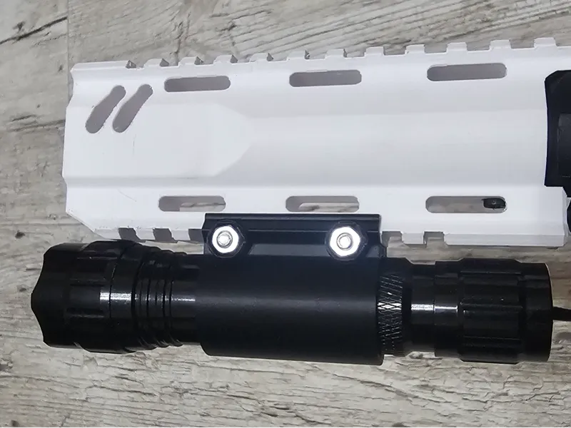 tactical flashlight holder for RIS rail
