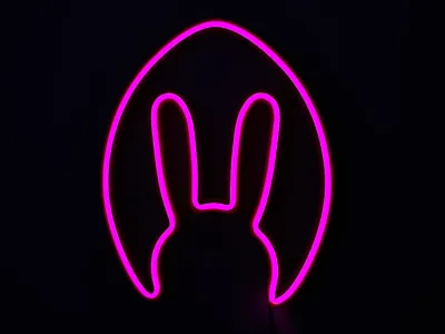Easter Bunny Ear Neon Sign
