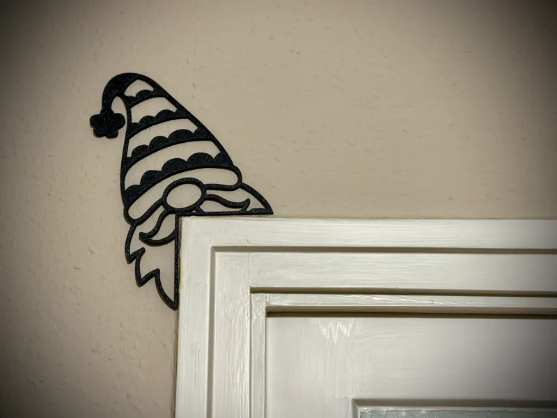 Christmas gnome door decor