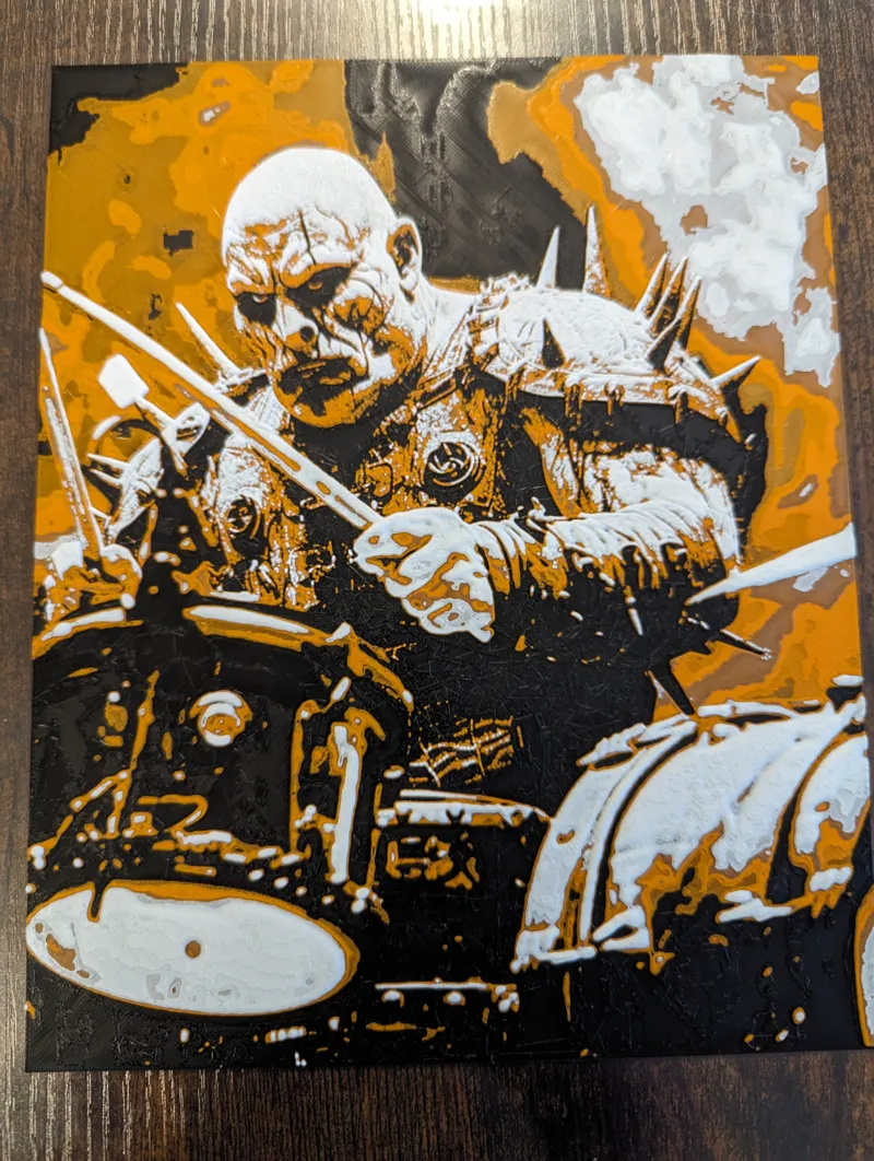 hueForge orc drummer lotr