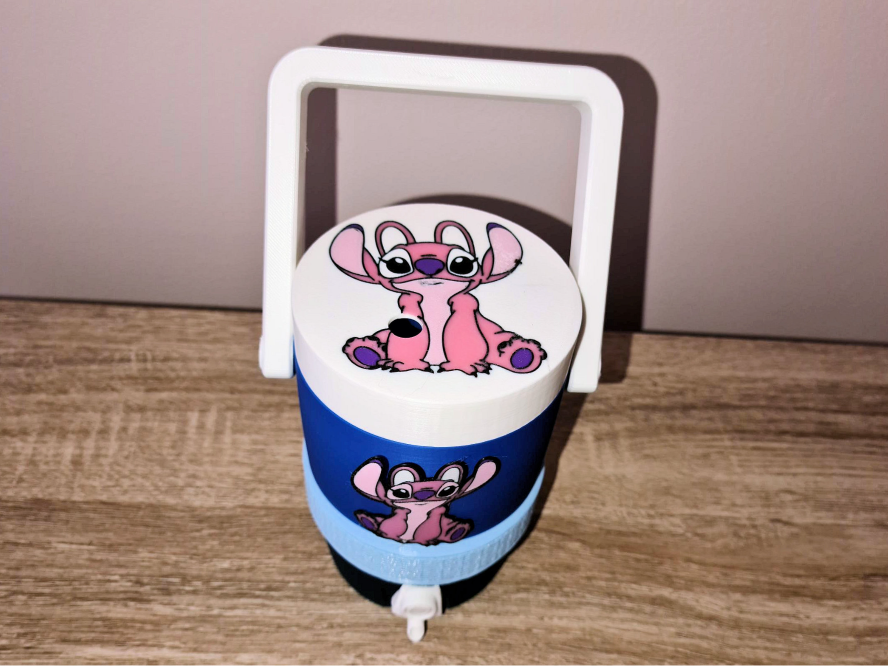 Pink Stitch Mini Cooler Holder