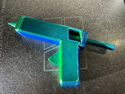 Model of a hot glue gun