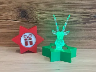 Teelichthalter Weihnachtsstern