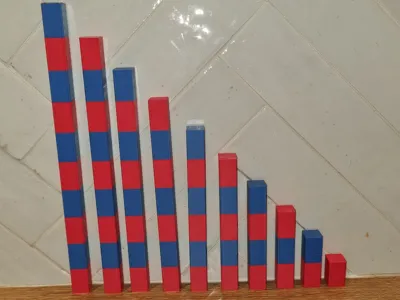 Montessori numeric bars