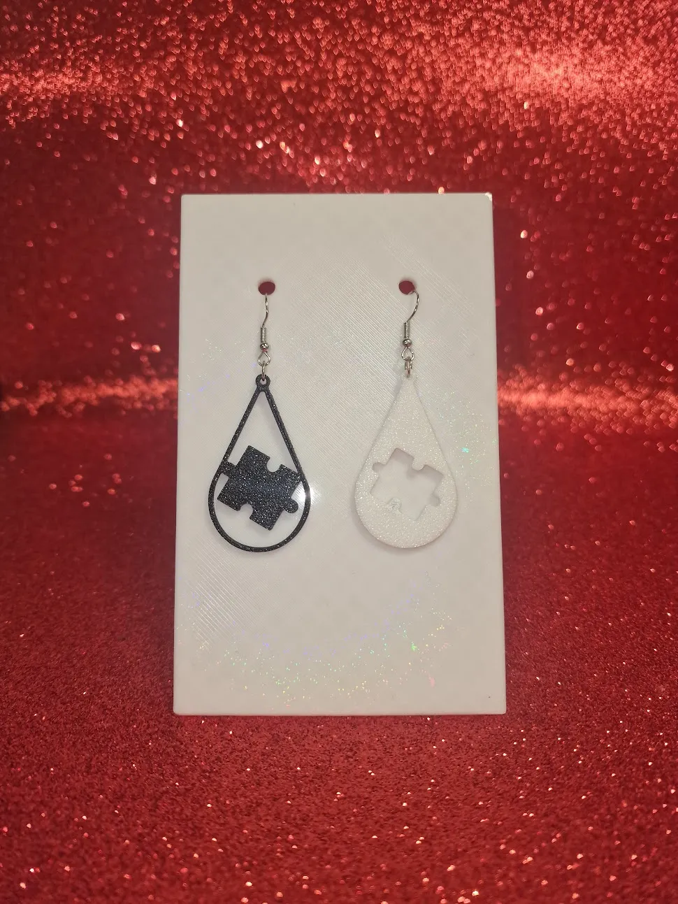 Drop puzzle earrings view 2