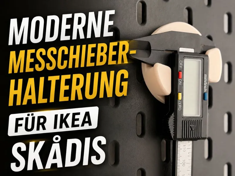 Moderne Messschieberhalterung für IKEA SKÅDIS