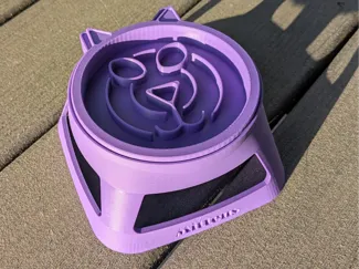 Raised Slow Feeder Cat Bowl