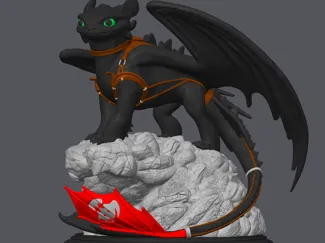 Toothless dragon