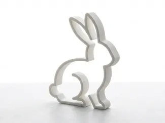 Minimalist Easter Bunny Silhouette
