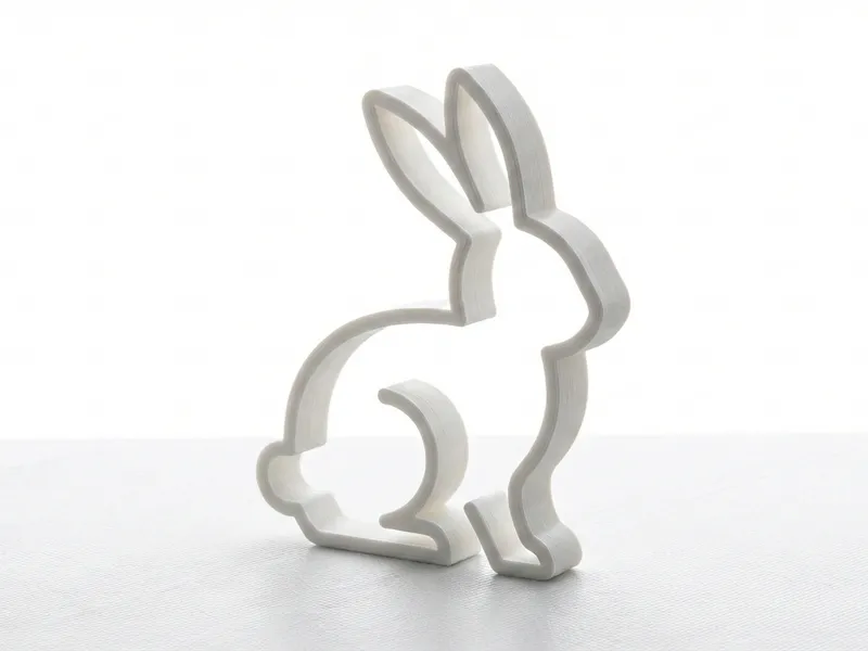 Minimalist Easter Bunny Silhouette