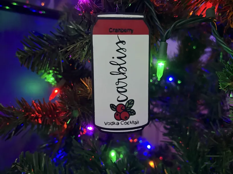 Cranberry Vodka Carbliss Ornament