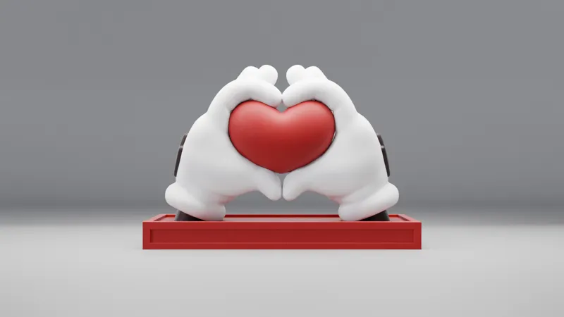 Mickey hands - heart symbol