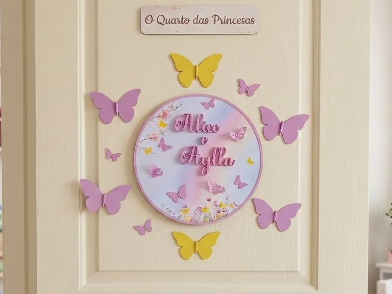 Plaque décorative pour porte d'enfant