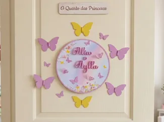 Placa Decorativa para Porta Infantil