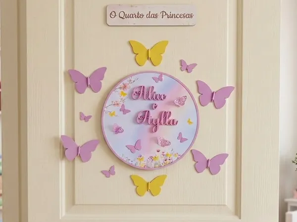 Plaque décorative pour porte d'enfant