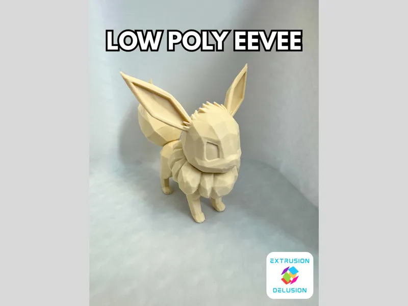 Low Poly Eevee - Stylized Pokémon Desktop Friend