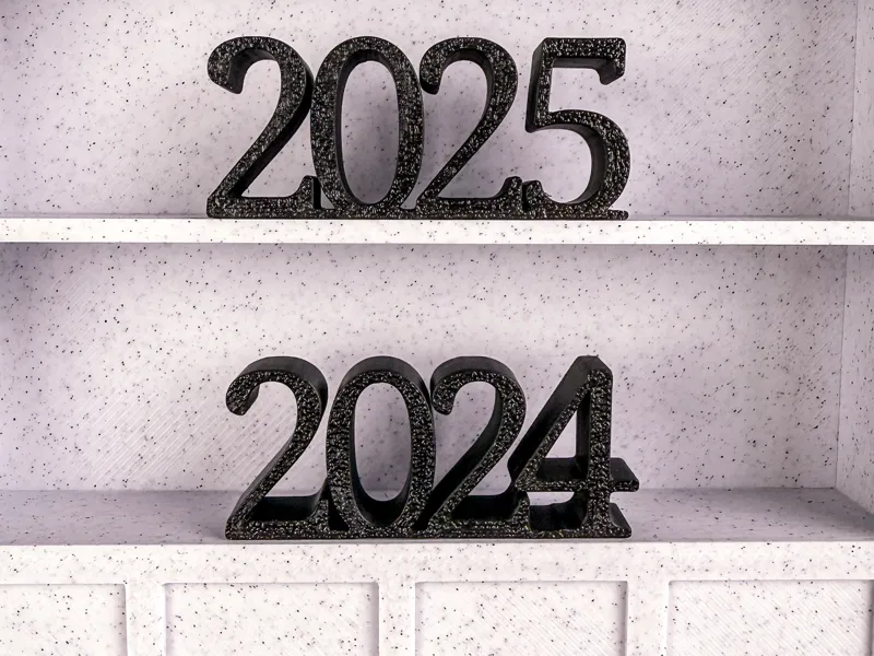 Mini Bücherregal Deko Jahreszahlen 2021-2026