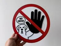 Human No Entry 22.5cm