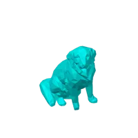 Golden Retriever low poly — photo 3