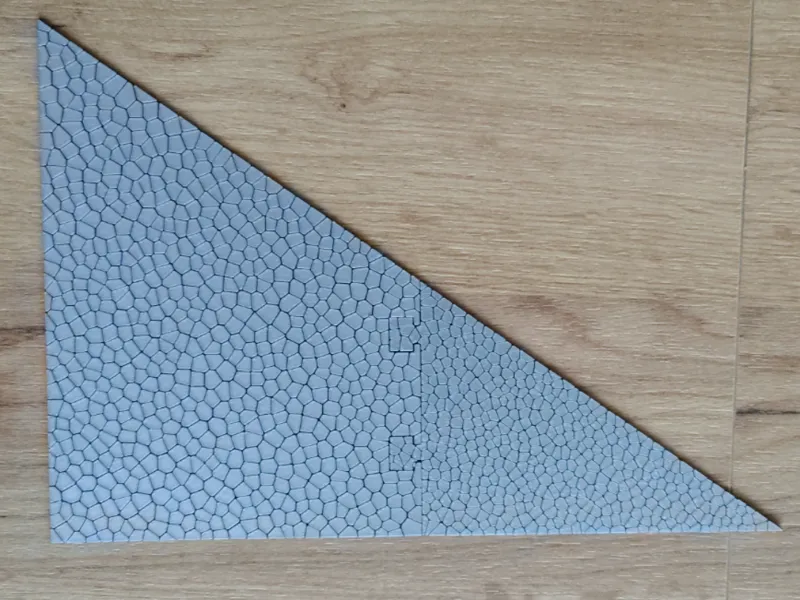 40K 11th Terrain Footprint 8x11.5 Triangle