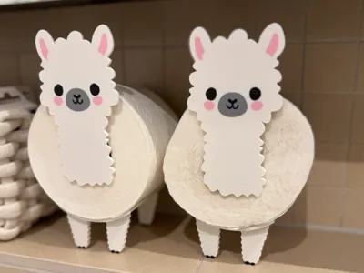 Alpaca Toilet Paper Roll Holder – Functional Decor