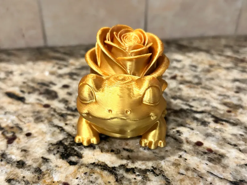 Valentine Frog Holding a Rose – Cute Gift