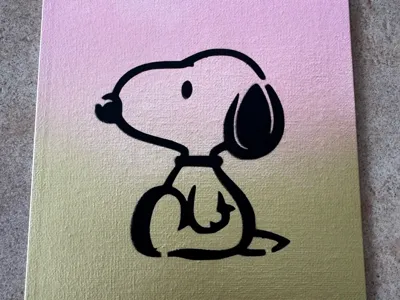 Snoopy Spray Stencil