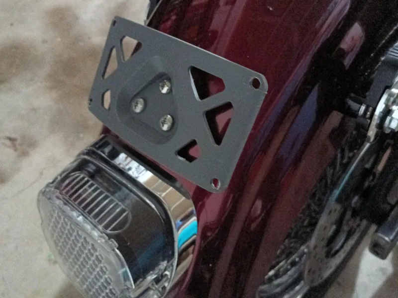 Harley Laydown License Plate mount