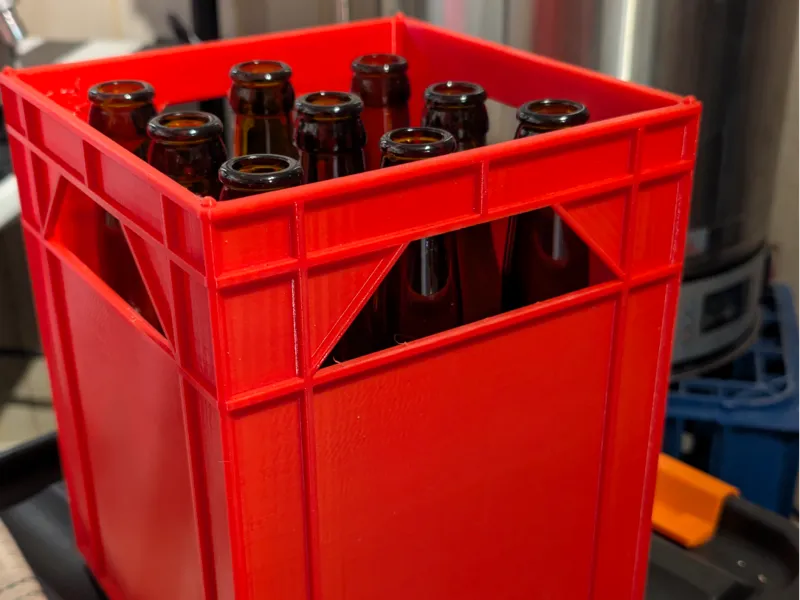 Beer Crate for 9 longneck bottles. (Stackable)