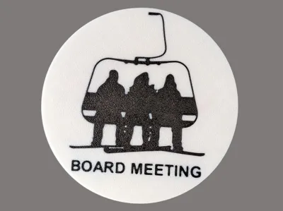 Snowboard Board Meeting Coaster