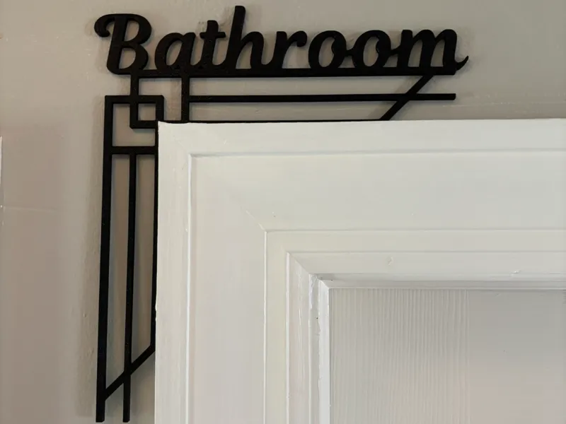 Bathroom Door Corner Elegant Design
