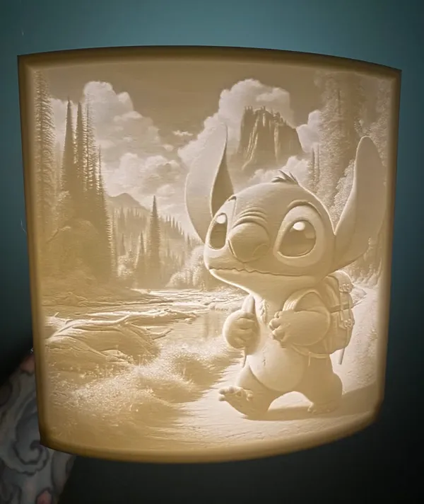Plaque lumineuse Stitch