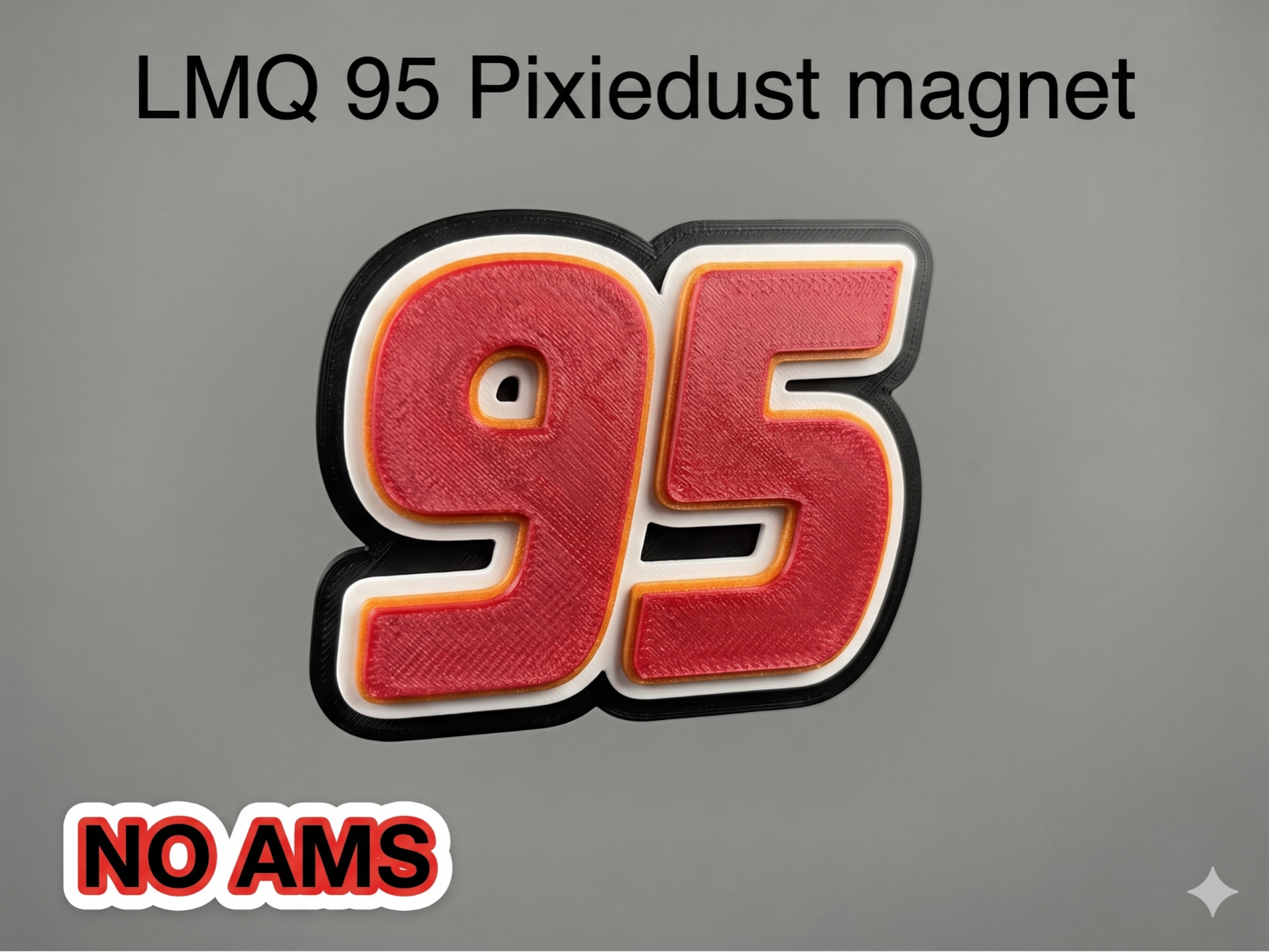 Lightning McQueen 95 Pixie dusting magnet/Keyring