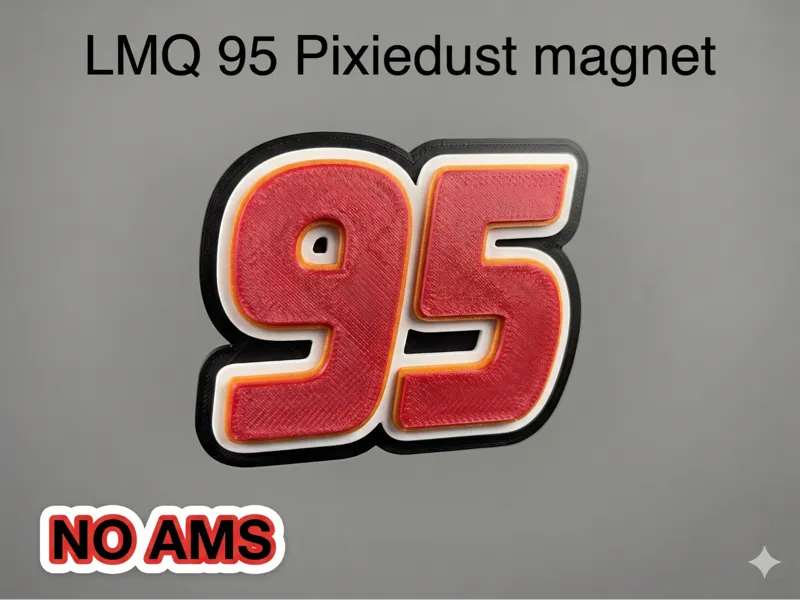 Lightning McQueen 95 Pixie dusting magnet/Keyring