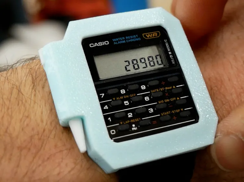 Calculator Watch Stylus Case