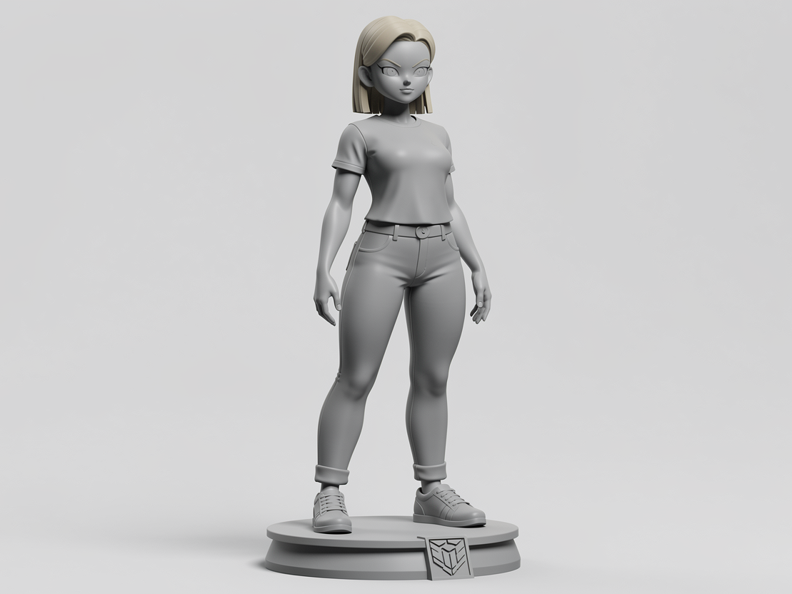 android 18 in jeans and t shirt