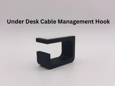 Under Desk Cable Management Hook