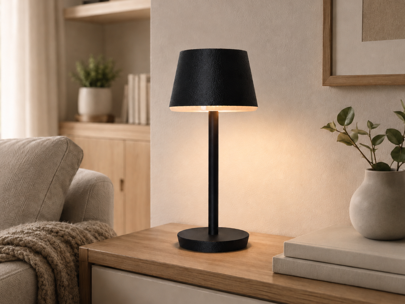 Miniatura 1 do modelo 3D SoftGlow Modern Table Lamp