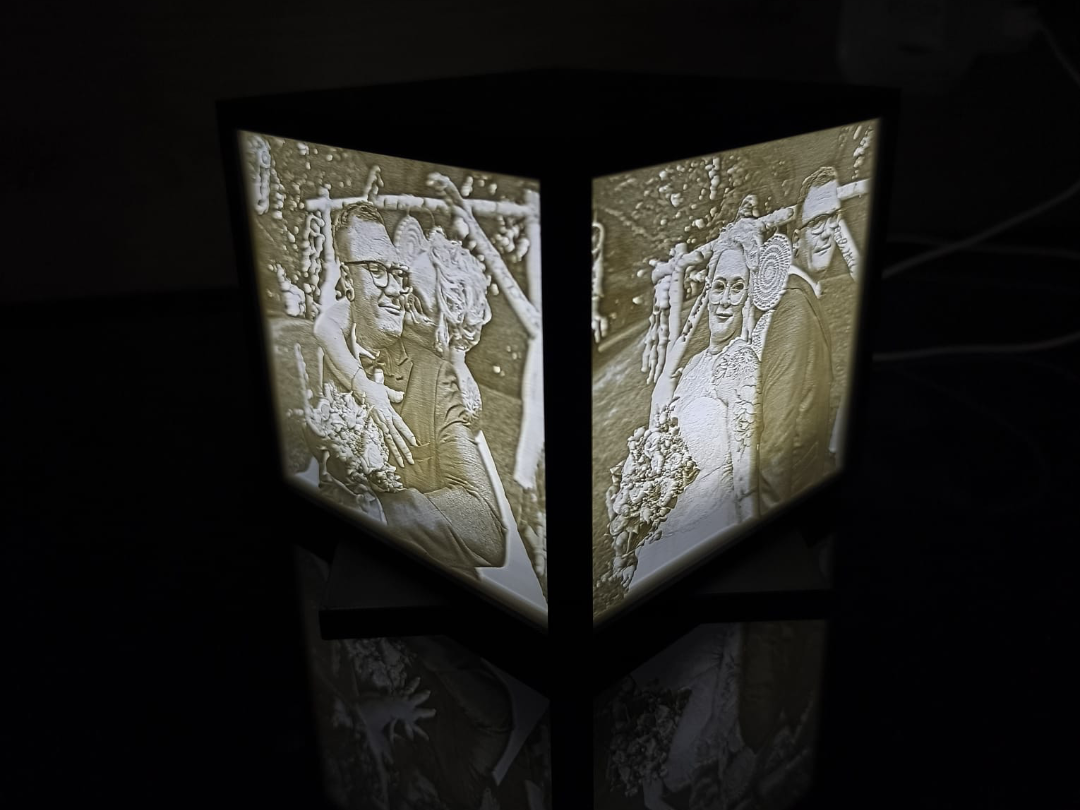 Lithophane Box mit Ständer