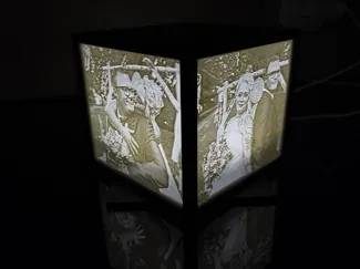 Lithophane Box mit Ständer