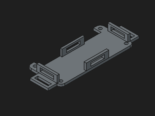 Pi Zero 2 / WH universal mounting base