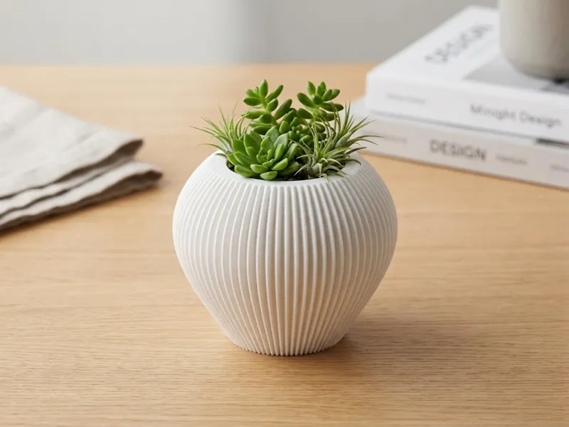 Kleine, moderne skandi/ japandi Vase "Nødlys"