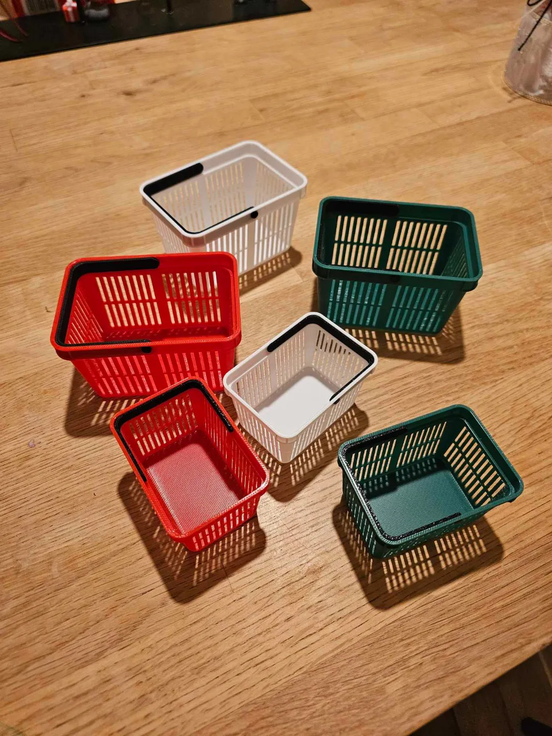 Shopping basket organizer with/without handle view 2