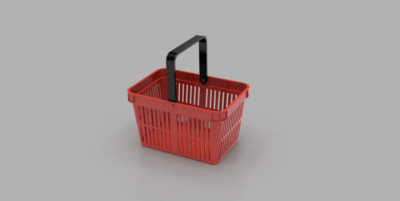 Shopping basket organizer with/without handle view 4