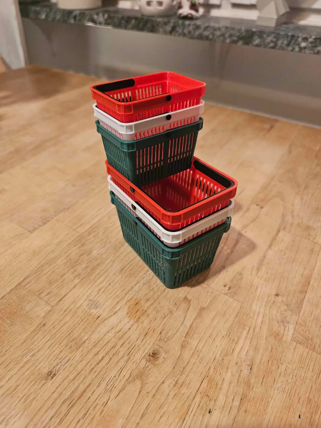 Shopping basket organizer with/without handle view 3