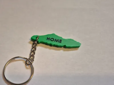 Vancouver Island Home Keychain